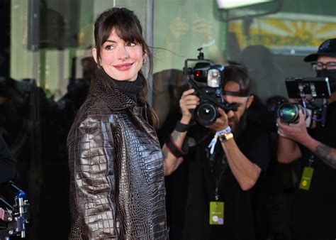 Anne Hathaway Recreates ‘Devil Wears Prada’ Look at Michael 